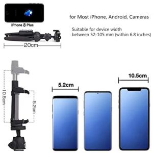 Portable 40 Inch Aluminum Alloy Selfie Stick Phone Tripod with Wireless Remote Shutter Compatible with 14 13 12 11 pro Max Xr X 8 7 6 Plus, Android Smartphone