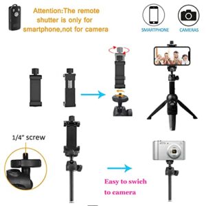 Portable 40 Inch Aluminum Alloy Selfie Stick Phone Tripod with Wireless Remote Shutter Compatible with 14 13 12 11 pro Max Xr X 8 7 6 Plus, Android Smartphone