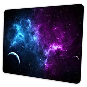 shalysong mouse pad personalized design galaxy computer mousepad, washable non-slip rubber mousepad 9.5 x 7.9 inch