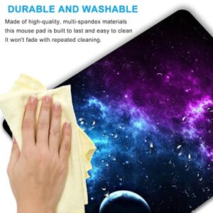 SHALYSONG Mouse pad Personalized Design Galaxy Computer Mousepad, Washable Non-Slip Rubber Mousepad 9.5 X 7.9 inch