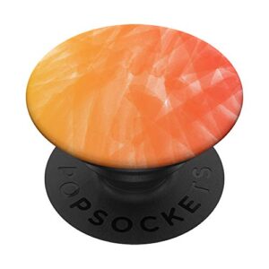 watercolor orange popsockets popgrip: swappable grip for phones & tablets
