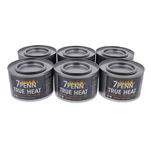 7penn gel fuel true heat bio ethanol 2 hr cooking fuel 6pk – food warming heated cans, chafing dish burner buffet warmer