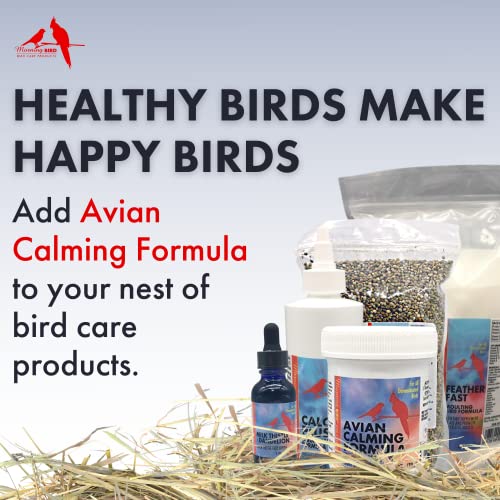 Morning Bird Avian Calming Formula, Non-Sedating Anxiety & Stress Relief Powder for Nervous Birds or Unwanted Behaviors (3 oz)