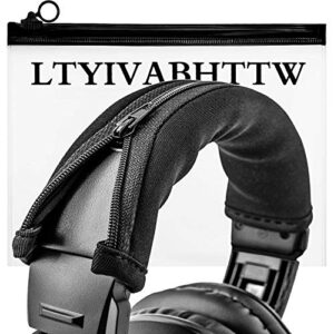replacement headband cover compatible ath m50x m50 m40x m40 m30x m20x headphones (black)