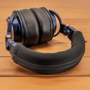 Replacement Headband Cover Compatible ATH M50X M50 M40X M40 M30X M20X Headphones (Black)