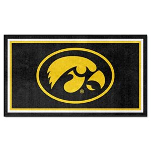 fanmats 19771 ncaa iowa hawkeyes 3ft. x 5ft. plush area rug | sports fan area rug, home decor rug and tailgating mat
