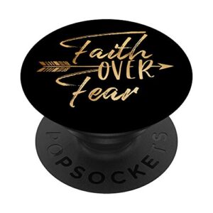 faith over fear psalms 118 bible verse scripture verse gift popsockets popgrip: swappable grip for phones & tablets