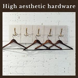 UNIQANTIQ HARDWARE SUPPLY Heavy Duty Brass Plated Hat and Coat Hook | Wall, Hall Tree, Rack Mount Vintage Coat Hooks for Hanging Garment | H21-P2699-1BP (1)