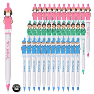 sikao 36 pack thank you nurse pens nursing pens for nurses, nurse week gifts nurse appreciation gifts for medical assistants hospital staff, nicu gifts cna accessories for work, doctor day gifts bulk