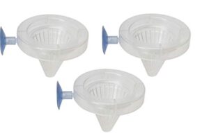 lee's 4 way cone worm feeder for carnivorous fish (3 pack)