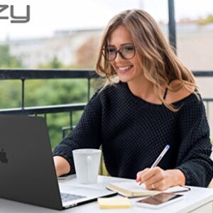 Kuzy Compatible with MacBook Air 13 inch Case 2020 2021 2018 MacBook Air M1 Case Hard Shell MacBook Air 2020 Case Cover A2337 MacBook Air Case A2179 A1932 Laptop Case MacBook Air 13 inch, Black