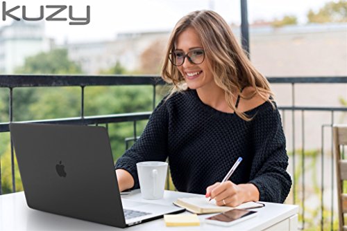 Kuzy Compatible with MacBook Air 13 inch Case 2020 2021 2018 MacBook Air M1 Case Hard Shell MacBook Air 2020 Case Cover A2337 MacBook Air Case A2179 A1932 Laptop Case MacBook Air 13 inch, Black