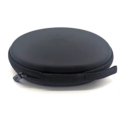 QC30 Replacement Zipper Carrying Case Round & Hard Box Portable Bag Compatible with Bose Quietcontrol 30 QC30 in-Ear Wireless Headphones (Black)