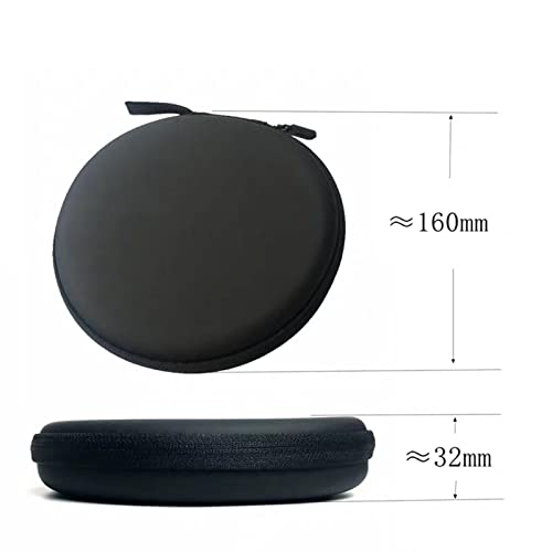 QC30 Replacement Zipper Carrying Case Round & Hard Box Portable Bag Compatible with Bose Quietcontrol 30 QC30 in-Ear Wireless Headphones (Black)