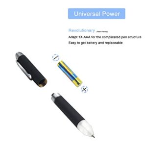 Yacig Light Up Pen, Technical Pen Intellectual LED Pen Light for Night Writing Lighted Tip Pen,Two Brightness Settings,1x AAA Battery Powered,Small LED Flashlights Pen,White Light(1-Pack)