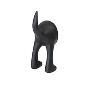 IKEA BASTIS 404.484.37 Dog Tail Hooks, Synthetic Rubber, Black, with The Hook You Transform an Unused Space into a Practical Storage Space, Pack of 5