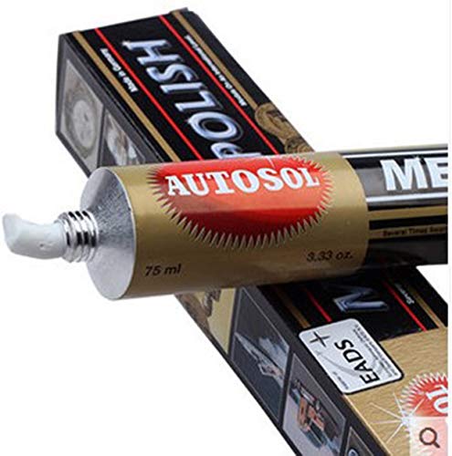 3 Packs Autosol Metal Polish 75ml/3.33oz for Car Metal Kitchen Cleaning Polishing Paste