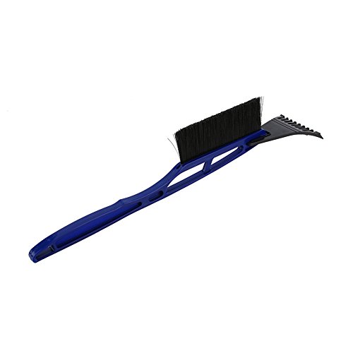 Car Ice Scraper & Snow Brush- Heavy-duty Frost Snow Shovel Removal for Car Windshield Window Blue