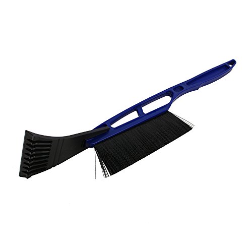 Car Ice Scraper & Snow Brush- Heavy-duty Frost Snow Shovel Removal for Car Windshield Window Blue