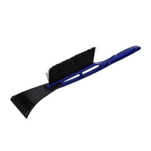 Car Ice Scraper & Snow Brush- Heavy-duty Frost Snow Shovel Removal for Car Windshield Window Blue