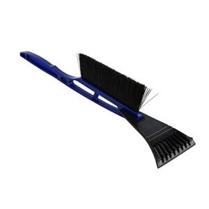 Car Ice Scraper & Snow Brush- Heavy-duty Frost Snow Shovel Removal for Car Windshield Window Blue