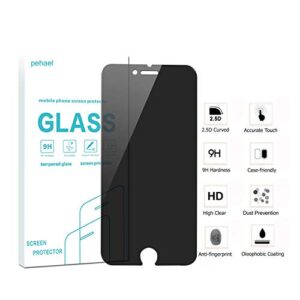 Pehael [2 Pack] Privacy Screen Protector for iPhone SE 2022 3nd Generation/iPhone SE 2020 2nd Generation/iPhone 8/iPhone 7 Anti-Spy Tempered Glass Film Upgrade 9H Hardness Case Friendly Easy Installation Bubble Free [4.7 inch]