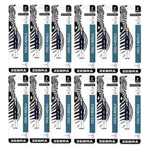 zebra f301, f301 ultra, f402, 301a, spiral ballpoint pen refills, 0.7mm, fine point, blue ink,pack of 24