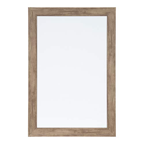 DesignOvation Beatrice Framed Magnetic Dry Erase Board, 18x27, Rustic Brown