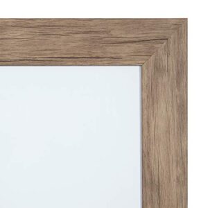 DesignOvation Beatrice Framed Magnetic Dry Erase Board, 18x27, Rustic Brown