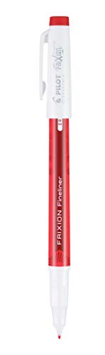 PILOT FriXion Fineliner Erasable Marker Pens, Fine Point, Red Ink, 12-Pack (11476)