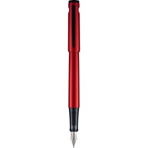 pilot explorer lightweight fountain pen in gift box, includes con-b converter; red barrel, medium nib (12295)