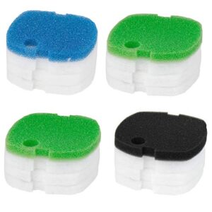 aquaneat replacement canister filter pads compatible with sunsun hw-302 aquarium filter media sponge floss (multi-colored)