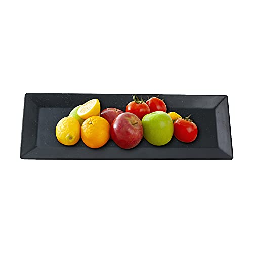 Saim Rectangle Serving Platter, Serving Platter 12 Inch Sushi Platter Modern Dinner Plates for Serving Food, Dessert Cake Appetizers Meat, Entertaining, Party