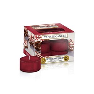 yankee candle frosty gingerbread 12 tea lights