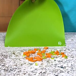 FUNCTIONAIRE Funnel-Board Kit – 4 Cutting Boards That Convert to a Funnel or Scoop. Includes EZ Mount Storage Holder That mounts Inside Cabinet Doors (no Screws Required). Watch Demo Video.
