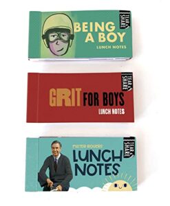 lunch box notes for boys bundle - 3 packs of 20 unique inspirational, motivational and kindness note cards