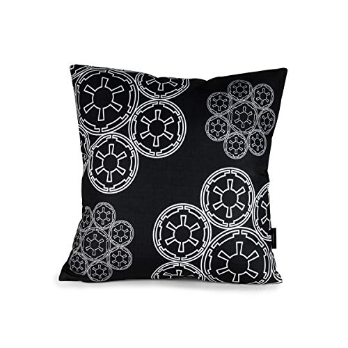 Seven20 SW10689 Star Wars Empire Square Pillow, 1 Count (Pack of 1), Black