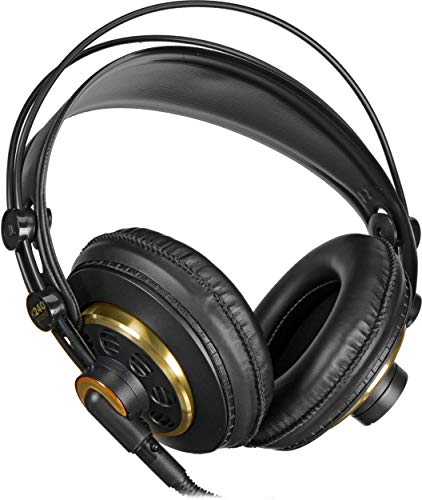 AKG K240 Studio Semi-Open Over-Ear Professional Studio Headphones with Knox Gear Headphone Amplifier