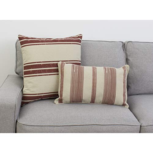 Thro by Marlo Lorenz Throw Pillow, Natural Red