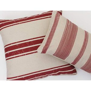 thro by marlo lorenz throw pillow, natural red