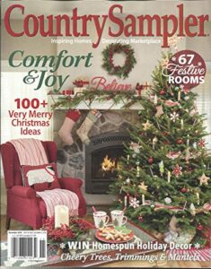 country sampler, magazine, comfort & joy november, 2018 vol.35, no.6