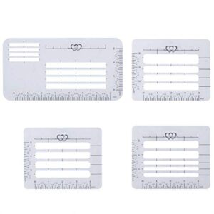 SUPVOX 4pcs Addressing Guide Stencil Templates for Envelopes Thank You Card