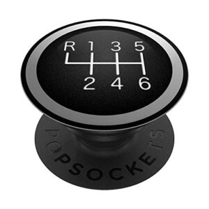 gear shifter car shift manual cars racing birthday gift popsockets popgrip: swappable grip for phones & tablets