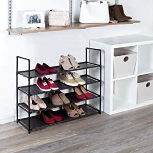 American Dream Home Goods Organizer 6920-BK Shoe Rack, Black