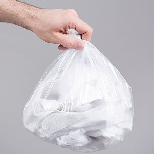 Light Duty 4 Gallon 15 Liter Soft Trash Bag Plastic Garbage Waste Bag for Business Office Home Cubicle Coffee Snack Cafe Small Side Desk Statoin Wastebasket Pet Soft Trash ONLY 17"x18" - 150/Pack
