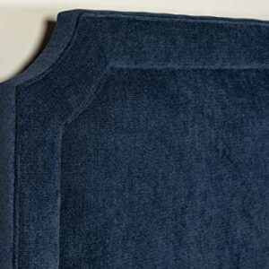 Leffler Home Manor Belgrave Upholstered Queen Headboard in Navy, Blue