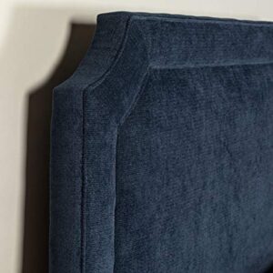 Leffler Home Manor Belgrave Upholstered Queen Headboard in Navy, Blue