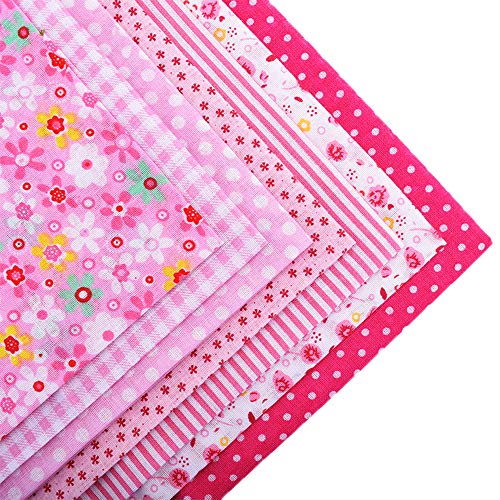 42pcs 9.8" x 9.8" Floral Printed top Cotton Fabric Bundle Squares Quilting Sewing Patchwork Cloths DIY Scrapbooking Art&Craft