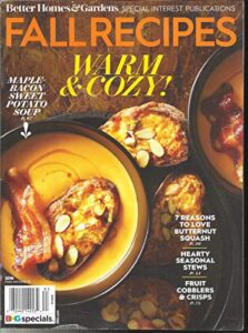 fall recipes warm & cozy ! magazine, maple-bacon sweet potatp soup issue, 2018