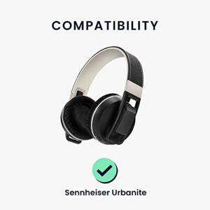 kwmobile Ear Pads Compatible with Sennheiser Urbanite Earpads - 2X Replacement for Headphones - Black